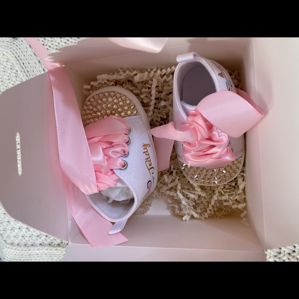 Customized baby sneaks “Teddy” NEVER WORN - Picture 4 of 5